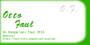 otto faul business card